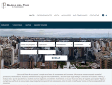 Tablet Screenshot of garciadelpino.com